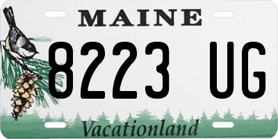 ME license plate 8223UG