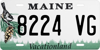 ME license plate 8224VG