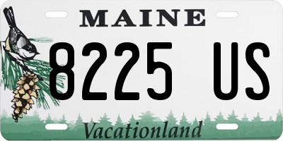 ME license plate 8225US