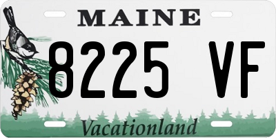 ME license plate 8225VF