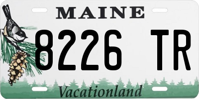 ME license plate 8226TR
