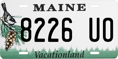 ME license plate 8226UO