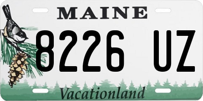 ME license plate 8226UZ