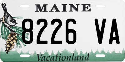 ME license plate 8226VA