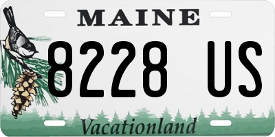 ME license plate 8228US