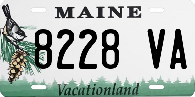 ME license plate 8228VA