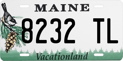 ME license plate 8232TL