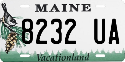 ME license plate 8232UA