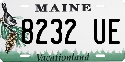 ME license plate 8232UE