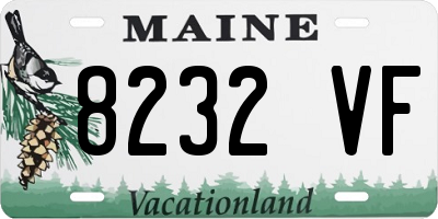 ME license plate 8232VF