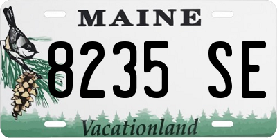 ME license plate 8235SE