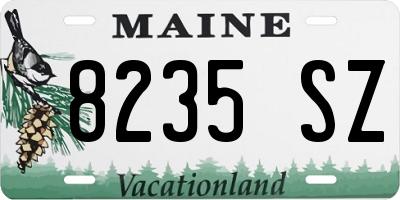 ME license plate 8235SZ