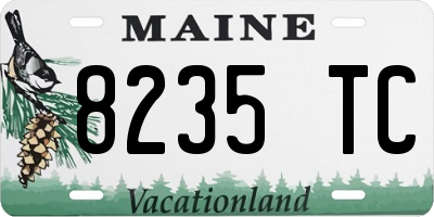 ME license plate 8235TC