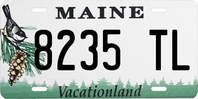 ME license plate 8235TL