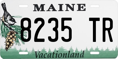 ME license plate 8235TR