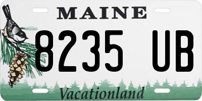 ME license plate 8235UB