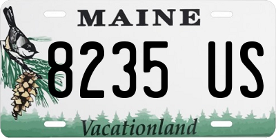ME license plate 8235US