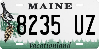 ME license plate 8235UZ
