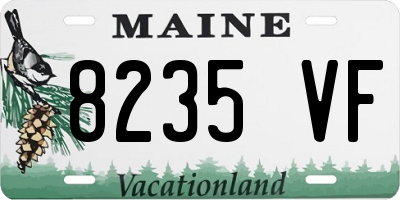 ME license plate 8235VF