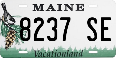 ME license plate 8237SE