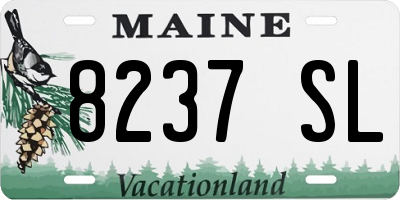 ME license plate 8237SL