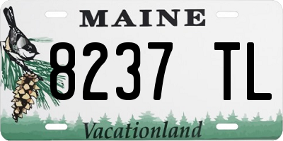 ME license plate 8237TL