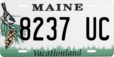 ME license plate 8237UC