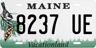 ME license plate 8237UE