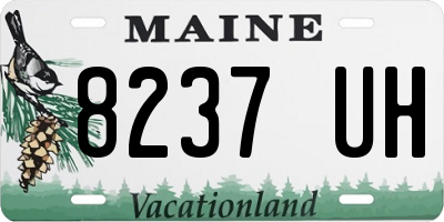 ME license plate 8237UH