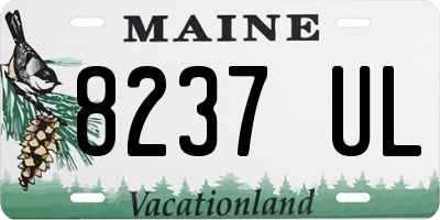 ME license plate 8237UL