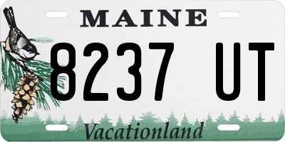 ME license plate 8237UT