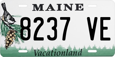 ME license plate 8237VE