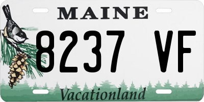 ME license plate 8237VF