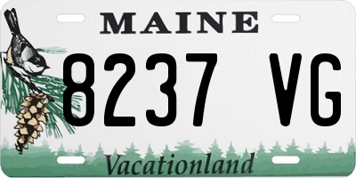 ME license plate 8237VG