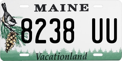 ME license plate 8238UU