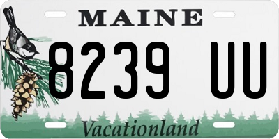 ME license plate 8239UU