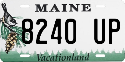 ME license plate 8240UP