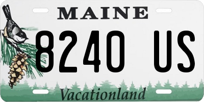 ME license plate 8240US