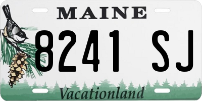 ME license plate 8241SJ