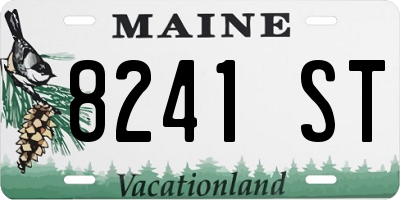 ME license plate 8241ST