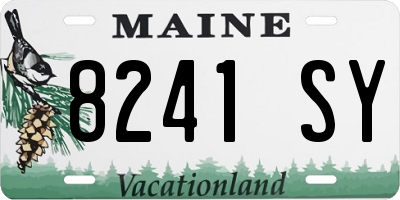 ME license plate 8241SY