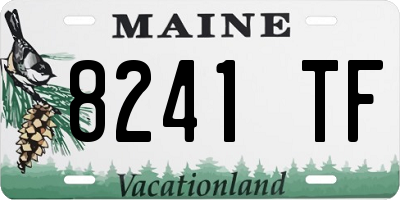 ME license plate 8241TF
