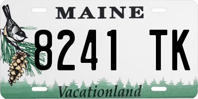 ME license plate 8241TK