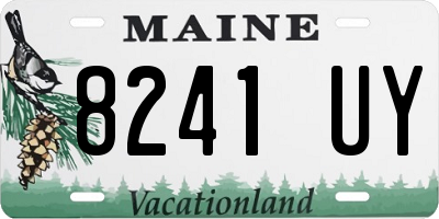 ME license plate 8241UY