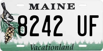 ME license plate 8242UF