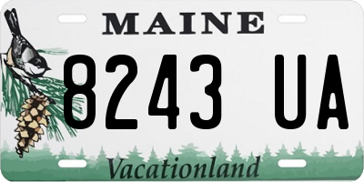 ME license plate 8243UA