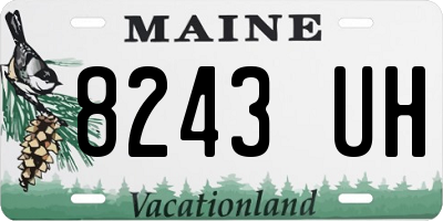 ME license plate 8243UH