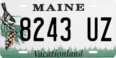 ME license plate 8243UZ