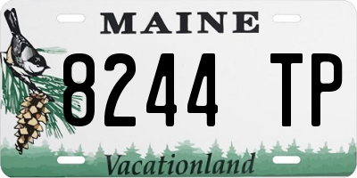 ME license plate 8244TP