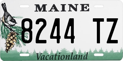 ME license plate 8244TZ